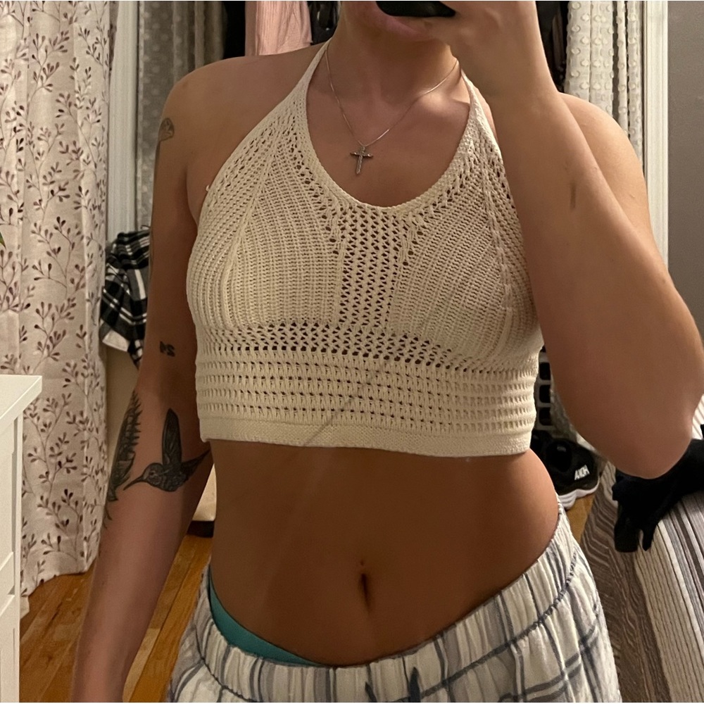 Aerie crochet crop top